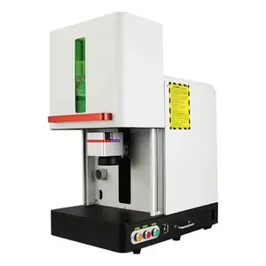 Raycus Enclosed Optical Fiber Laser Engraving Marking Machine 2.5D pequena gravura automática para marcação de metais