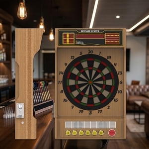 Commercial <b>Electronic</b> Dart Machine 15.5 Inch 1-4 Players English Speak LED Included 12 Darts with Spare Tips - Product Image 1