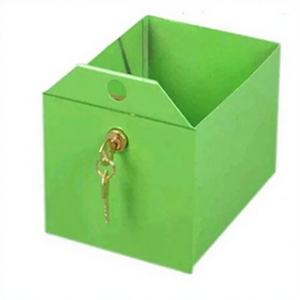 Boîte à monnaie antivol pour manège pour enfants, boîte à pièces avec serrure à moteur, accessoires pour voiture à bascule pour enfants de 6 ans et plus, fabriquée en plastique et en fer - Product Image 1