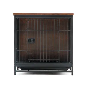Standard Professional Custom Metal Heavy Duty Dog Cage Wooden Crates Dogs Kennels