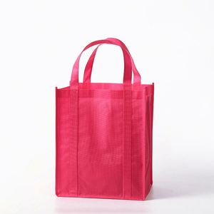 Custom Non-Woven Shopping Tote <b>Bag</b> with <b>Long</b> Handles Promo Pack with Bottom to the Bottom - Product Image 1