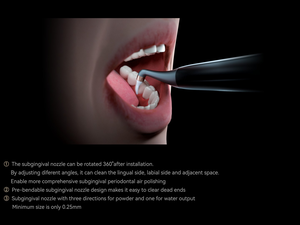 Nuovo Prodotto Dentale AP-H Lucidatore ad Aria, Modalità Sopragengivale e Sottogengivale Due in Uno, con Ugello Incluso - Product Image 4