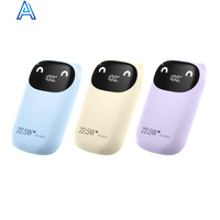Alta calidad precio bajo 10000 mAh lindo oso cara forma batería de polímero de litio rápido mini banco de energía para PowerBand portátil
