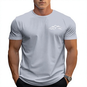 เสื้อยืดโพลีเอสเตอร์สำหรับผู้ชาย ทรงปกติ ระบายอากาศได้ดี ลำลอง แขนสั้น คอกลม ผ้าเนื้อนุ่ม น้ำหนักเบา สวมใส่สบาย เหมาะสำหรับทุกวัน - Product Image 1