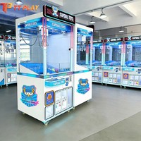 Happy Ball Claw Compact Crane Machine Distributeur de capsules chinoises avec interface anglaise, construction en plastique, plusieurs modèles