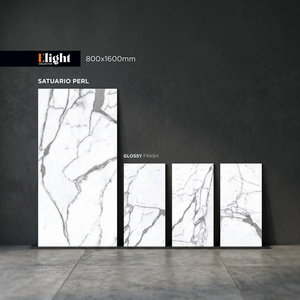 Azulejos de Porcelana Cerámica Esmaltada de Alto Brillo de 800x1600 mm, Acabado Pulido para Interiores, para Paredes y Pisos - Product Image 3