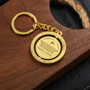 Miễn Phí Thiết Kế Vòng Vàng 3D Kim Loại Trống Hoặc Men Keychain Túi Xe Logo Tùy Chỉnh Quay Keychain Xoay Vòng Chìa Khóa - Product Image 5