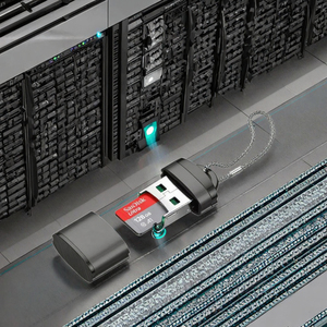 고속 <span class=keywords><strong>T</strong></span>-플래시 TF/미니 SD 카드 <span class=keywords><strong>리더</strong></span>기 USB 2.0 뚜껑형 어댑터 메모리 드라이버가 필요 없는 T98 외장 알루미늄 노트북 액세서리 - Product Image 3