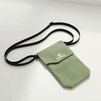 Gebwolf Tas Selempang Pria Dompet Leher Travel, Kantong Organizer Tempat Paspor, Dompet Perjalanan Paspor Ringan