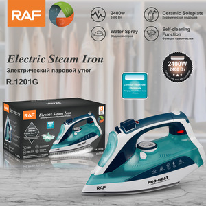 Fer à repasser vapeur électrique RAF 2400W populaire avec semelle en céramique, auto-nettoyant, pour tissus et vêtements - Product Image 4