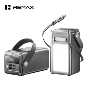 <span class=keywords><strong>Batterie</strong></span> externe REMAX FP-33 60000mAh avec écran LED, 5 sorties et 3 entrées, charge rapide PD100W, lumière LED et câble - Product Image 1