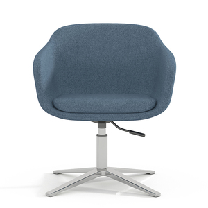 Hotel <span class=keywords><strong>Furniture</strong></span> kursi santai desainer busa injeksi kursi lengan sandaran tangan dasar logam tetap