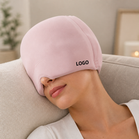Masque oculaire réutilisable en gel rafraîchissant, compresse chaude/froide, bonnet anti-migraine, masque de glace, bonnet froid, bandeau personnalisé, manchon de tête