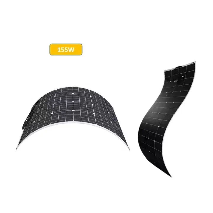 ETFE film mince personnaliser semi flexible 50W 80W 100W 110W 120W 150W 160W panneaux solaires mono hétéro-jonction 155W 31.2V pour toit