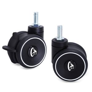 चीन कस्टम 3 इंच काला रंग अरंडी सौंदर्य उपकरण चेसिस कैस्टर ट्रॉली व्हील - Product Image 5