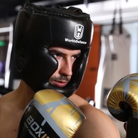 Équipement d'entraînement WOSWEIR pour adultes et enfants, combat libre, MMA, Sanda, casque de kick-boxing, gants de karaté en PU, Muay Thai, modulaires pour hommes et femmes