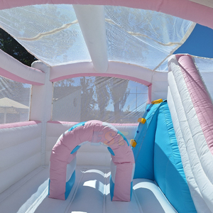 Castillo Inflable Comercial <span class=keywords><strong>de</strong></span> Alta Calidad <span class=keywords><strong>con</strong></span> Tobogán, Parque Infantil Inflable <span class=keywords><strong>con</strong></span> Temática Floral, <span class=keywords><strong>Casa</strong></span> <span class=keywords><strong>de</strong></span> Brinco <span class=keywords><strong>con</strong></span> Tobogán y <span class=keywords><strong>Piscina</strong></span> <span class=keywords><strong>para</strong></span> Bodas - Product Image 4