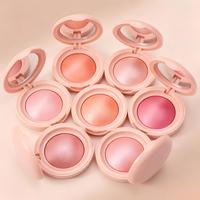Poudre illuminatrice longue tenue waterproof, blush scintillant, teinte pour les joues, blush vegan, palette de maquillage personnalisée en gros avec logo