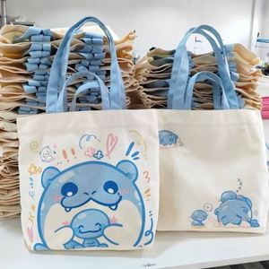 Bolsa de Lona con Asa Negra al por Mayor, Impresión de Logotipo Personalizado, Bolsa de Mano Promocional de Lona 100% Algodón - Product Image 6