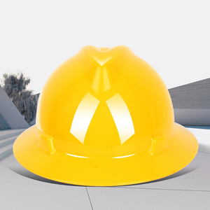 HDPE 기술설계 안전 헬멧 관례는 넓은 테두리 단단한 모자를 인쇄했습니다 - Product Image 4