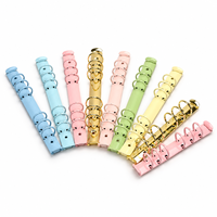 Mécanisme de reliure à 6 anneaux personnalisé A5 A6, clips de reliure métalliques à anneaux ronds 20mm 25mm 30mm pour carnets et agendas à feuilles mobiles