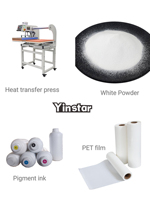 Imprimante DTF Yinstar, machine d'impression, machine à secouer la poudre, imprimante DTF pour t-shirts, chaussures, jeans, tissus