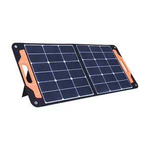 Glory Solar 100W 200W Watt panel solar plegable Panel portátil cargador Banco de energía solar con puerto Usb-C para acampar UAV Laptop