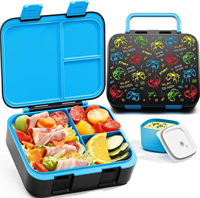 2025 ODM usine norme européenne petits animaux portables coréen microable ours enfants école 3 compartiments soupe boîte à déjeuner