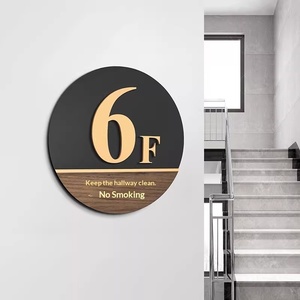 Señales de Piso Acrílicas de Alta Gama <span class=keywords><strong>para</strong></span> Hoteles, Indicadores de Número de Ascensor, Marcadores de Número de Escalera, Complejos Residenciales, Dormitorios - Product Image 5