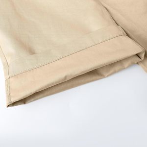 Shorts chino pour garçons en polyester/coton, brodés, taille élastique, poches plates sur le devant, taille mi-haute, infroissables, uniforme scolaire, bermuda - Product Image 5