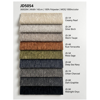 Tissu d'ameublement en chenille jacquard 360 GSM, imperméable et ignifuge, personnalisable