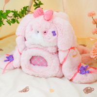 Personnaliser pelucheux lapin chaud dames sac à bandoulière sac en peluche mignon lapin visage Ita sac pour la vie quotidienne