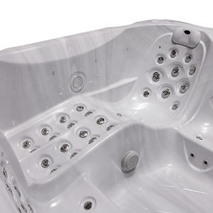 Vasca Idromassaggio da Esterno per 8 Persone con LED, Approvata CE, in Acrilico, con Getti Massaggianti, <span class=keywords><strong>Jacuzzi</strong></span> <span class=keywords><strong>Fuori</strong></span> <span class=keywords><strong>Terra</strong></span> - Product Image 3