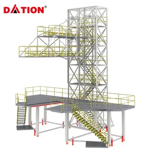 Professional Custom Aircraft Wing Inspection Ladder Mechanical Equipment Walkway Step Aircraft Maintenance Ladders