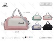 Women's Travel Bag Oxford Material 20-35L Zipper Closure Top Handle Solid Color For Travel - Product Image 1