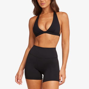 <span class=keywords><strong>Reggiseno</strong></span> Sportivo ad Alto Impatto per Donna con Collo Halter, Scollatura a V, Schiena Aperta, Morbido, Flessibile, ad Asciugatura Rapida, con Imbottitura Integrata - Product Image 4