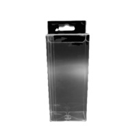 Boîte pliante en plastique transparent de qualité supérieure-Emballage écologique, empilable et imprimé personnalisé pour la vente au détail, l'alimentation et les cadeaux (quantité minimale de commande 800 pièces)