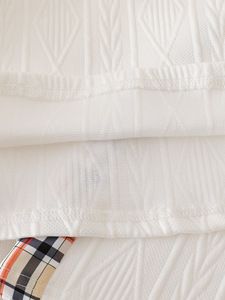 Ensemble deux pièces été 2026 pour garçon : T-shirt à <span class=keywords><strong>carreaux</strong></span> et short patchwork - Product Image 6