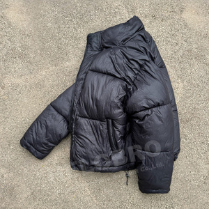 Giacca Invernale Imbottita Personalizzata da Designer con Cappuccio Rimovibile, Giacca Tecnica Puffer Effetto Stropicciato - Product Image 3