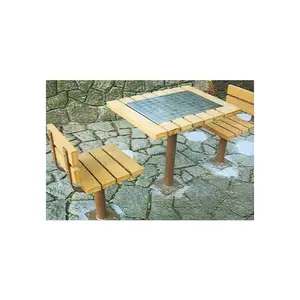 Modern parkı satranç masa ahşap satranç masa açık satranç masa QX-146G