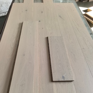 Instalación Rápida, Piso de Madera Maciza 2G Click, Madera de Roble Blanco Europeo Cepillada, Piso de Parqué de Madera Sintética - Product Image 4