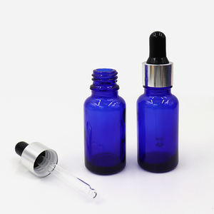 Venta al por Mayor de Botellas de Vidrio Azul con Gotero, Redondas, para Aceites Esenciales Cosméticos Líquidos, de un Fabricante de Botellas de Vidrio en China - Product Image 3