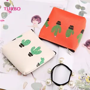 Cute cartoon studenti Giapponesi e Coreani di lusso Cactus stampa mini a forma di sacchetti cosmetici borsa della moneta per le donne