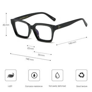 Sunbest gafas 97562 moda grande marco cóncava en forma de presbicia de vidrio azul de bloqueo de luz computadora gafas de lectura - Product Image 5
