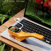 Multicolor 500X Magnifying Glass Handheld Electron Bug Insect Observation Catcher Toys Set for Children Outdoor Early