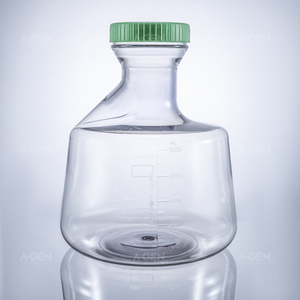 5L Triangle Shaker flacon bouchon respirant PC stérile en plastique flacon de Culture cellulaire stérile flacon pour Culture cellulaire à bon prix - Product Image 2