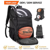 Sac à dos de sport imperméable avec compartiment pour ballon, sangle d'épaule réglable pour usage extérieur