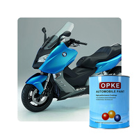 OPKE Pintura Superautomática 2K de Alta Calidad, Aerosol de Recubrimiento de Refinado Automotriz, Color Rojo Brillante 2K para Pintura de Motocicleta, Principalmente Epoxi