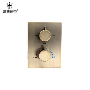 Cuerpo de Válvula Termostática Oculta para Ducha, de Cobre, con Tres Funciones, Montaje Simple en Pared - Product Image 3