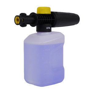 Botella de espuma Mingou de 450 ml, lavadora a presión manual para lavado de autos, pistola de agua de plástico azul - Product Image 1
